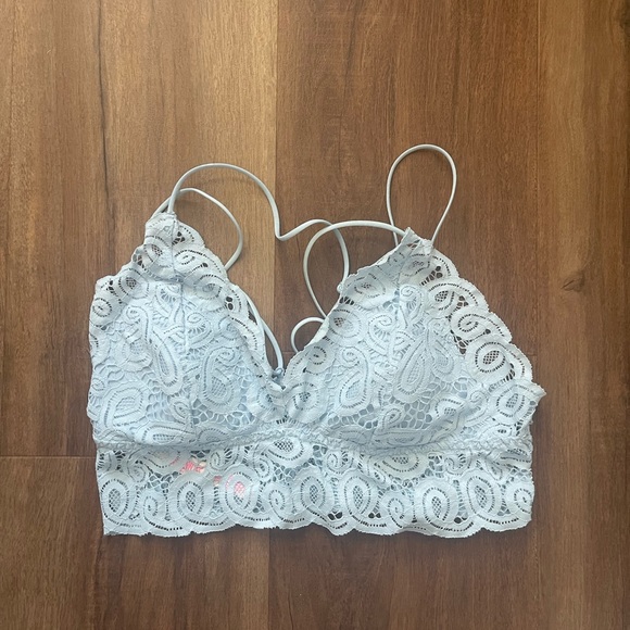 PINK Victoria's Secret Other - Victoria's Secret Lace Bralette in Soft Blue